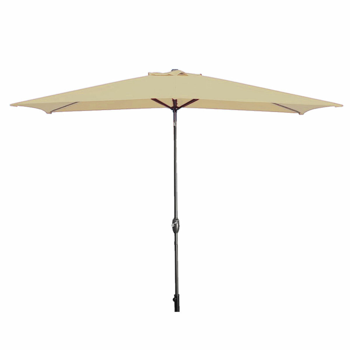 Marbueno Umbrella Steel 8 Ribs 200×300 cm Brown Garden, Pool, Terrace 10492