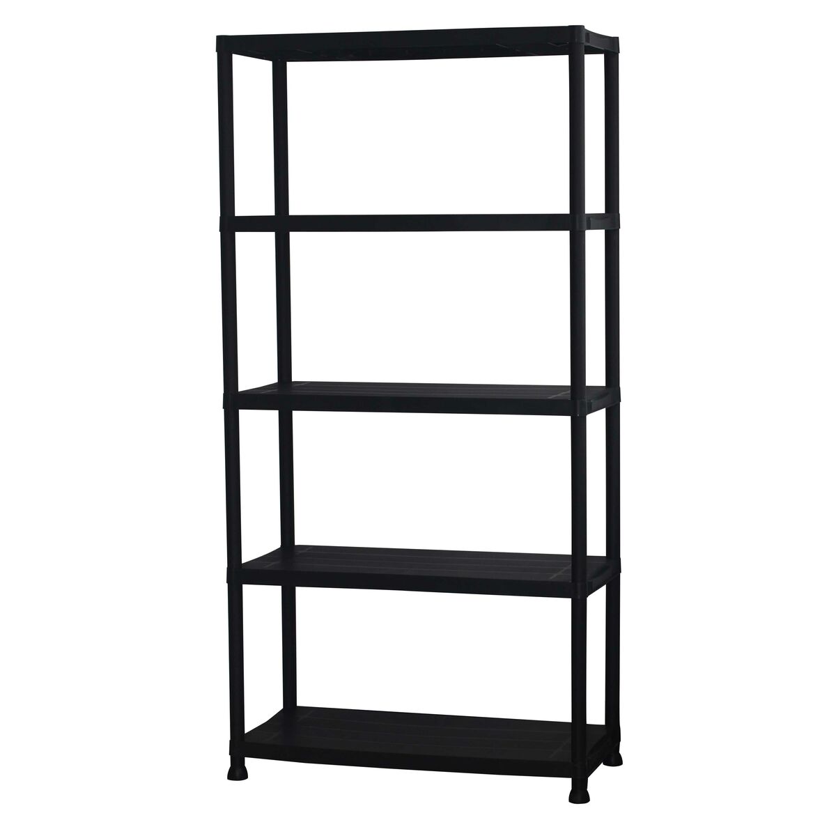 Marbueno Shelf 5 Shelves Black Plastic 90x40x180 cm Garden 10539 Marbueno Shelf 5 Shelves Black Plastic 90x40x180 cm Garden 10539