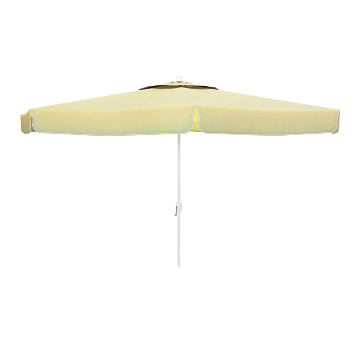Sunshade Marbueno White Polyester Aluminium Ø 270 cm Sunshade Marbueno White Polyester Aluminium Ø 270 cm