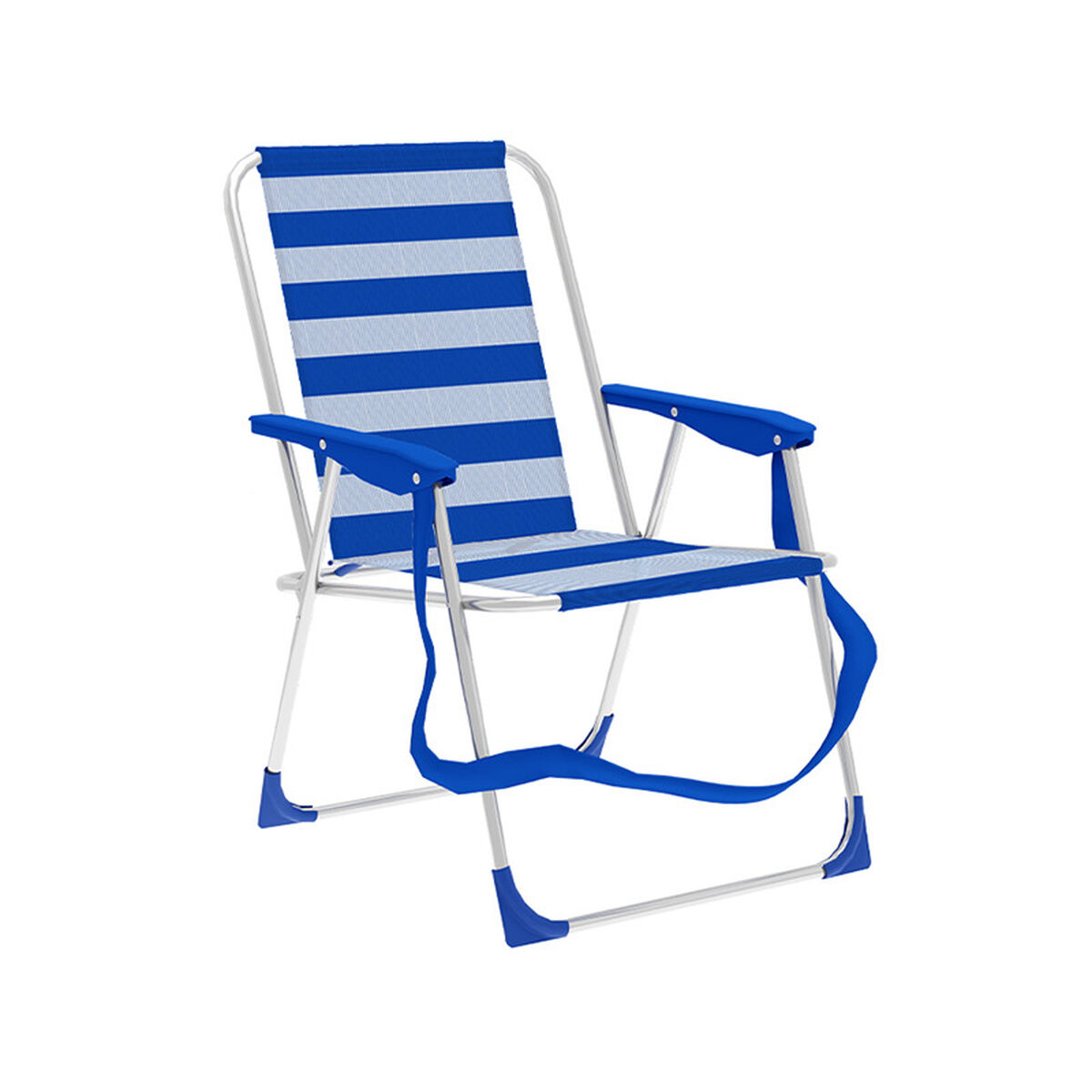 Folding Chair Marbueno Stripes Blue White 53 x 78 x 56 cm Folding Chair Marbueno Stripes Blue White 53 x 78 x 56 cm