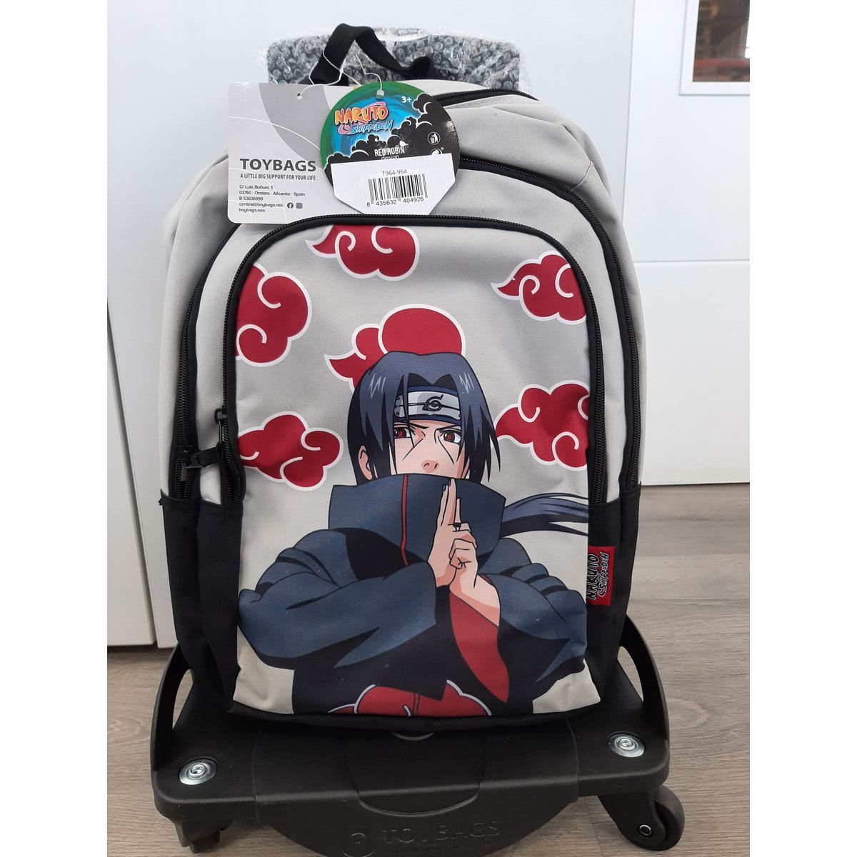 School Rucksack with Wheels Naruto Itachi 44 x 30 x 20 cm
