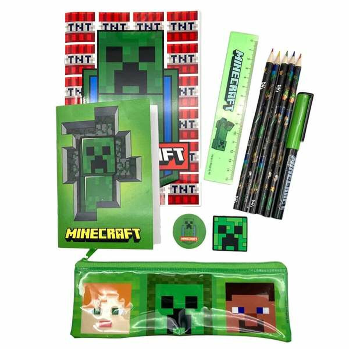 Stationery Set Minecraft 29,5 x 25 x 3 cm 12 Pieces Stationery Set Minecraft 29,5 x 25 x 3 cm 12 Pieces