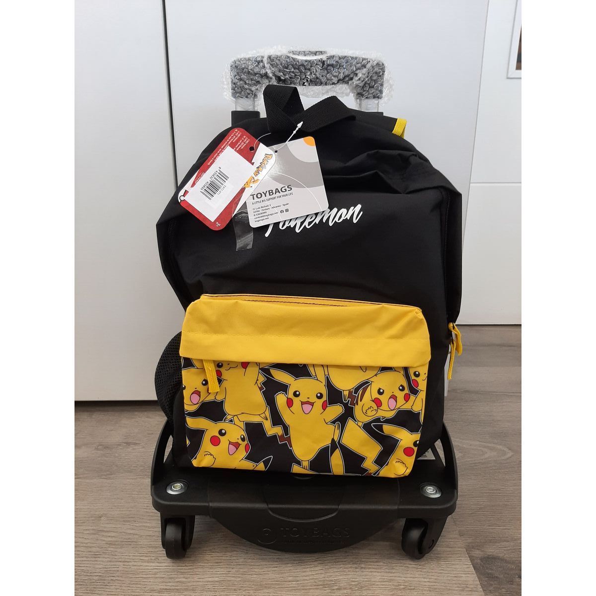 School Rucksack with Wheels Pokémon Pikachu 42 x 31 x 13,5 cm