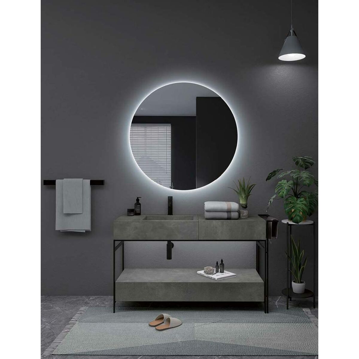 Bathroom mirror with LED light Ledimex OPOR001-100 Mirror