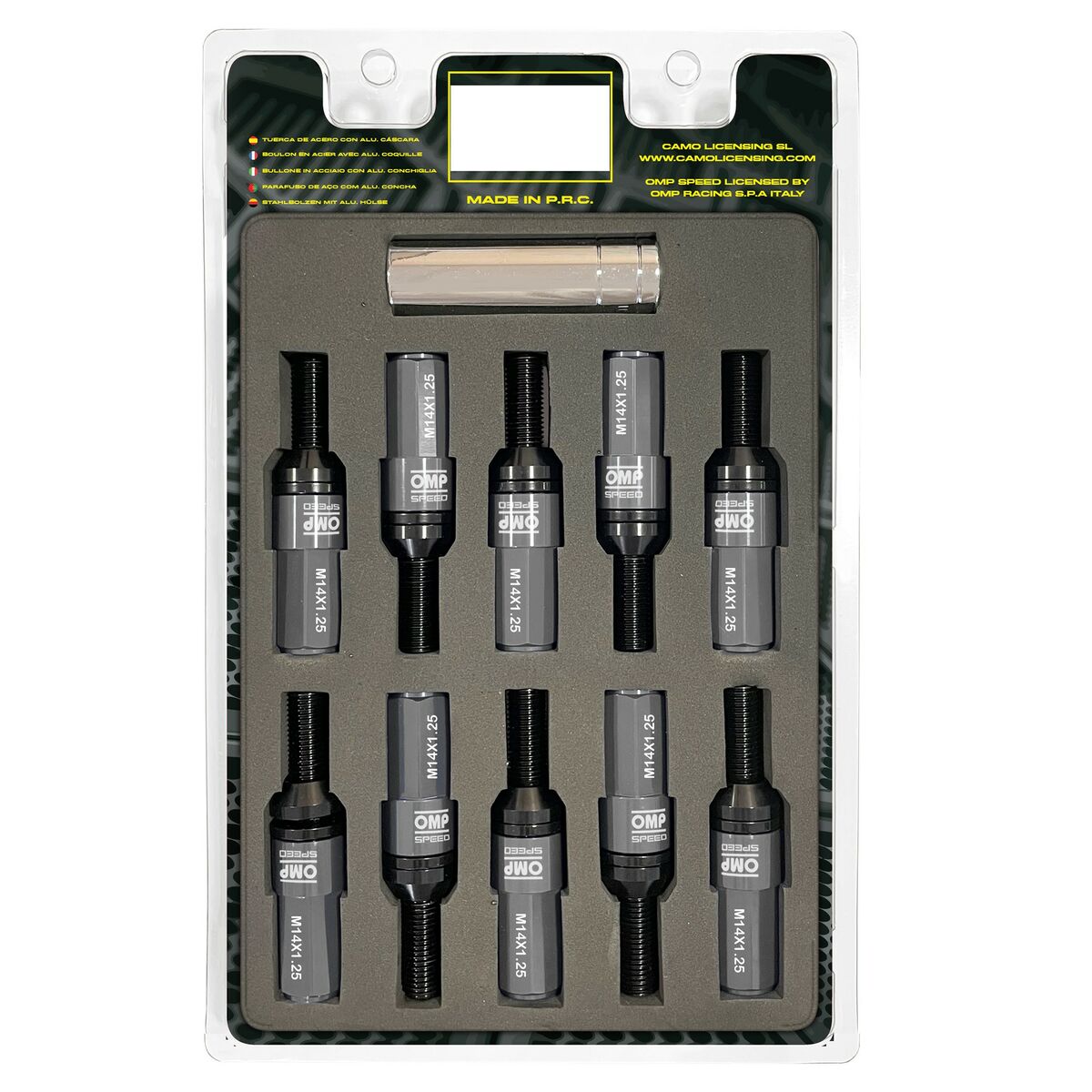 Screw kit OMP OMPS09971402 28 mm Silver M14 x 1,25 Screw kit OMP OMPS09971402 28 mm Silver M14 x 1,25