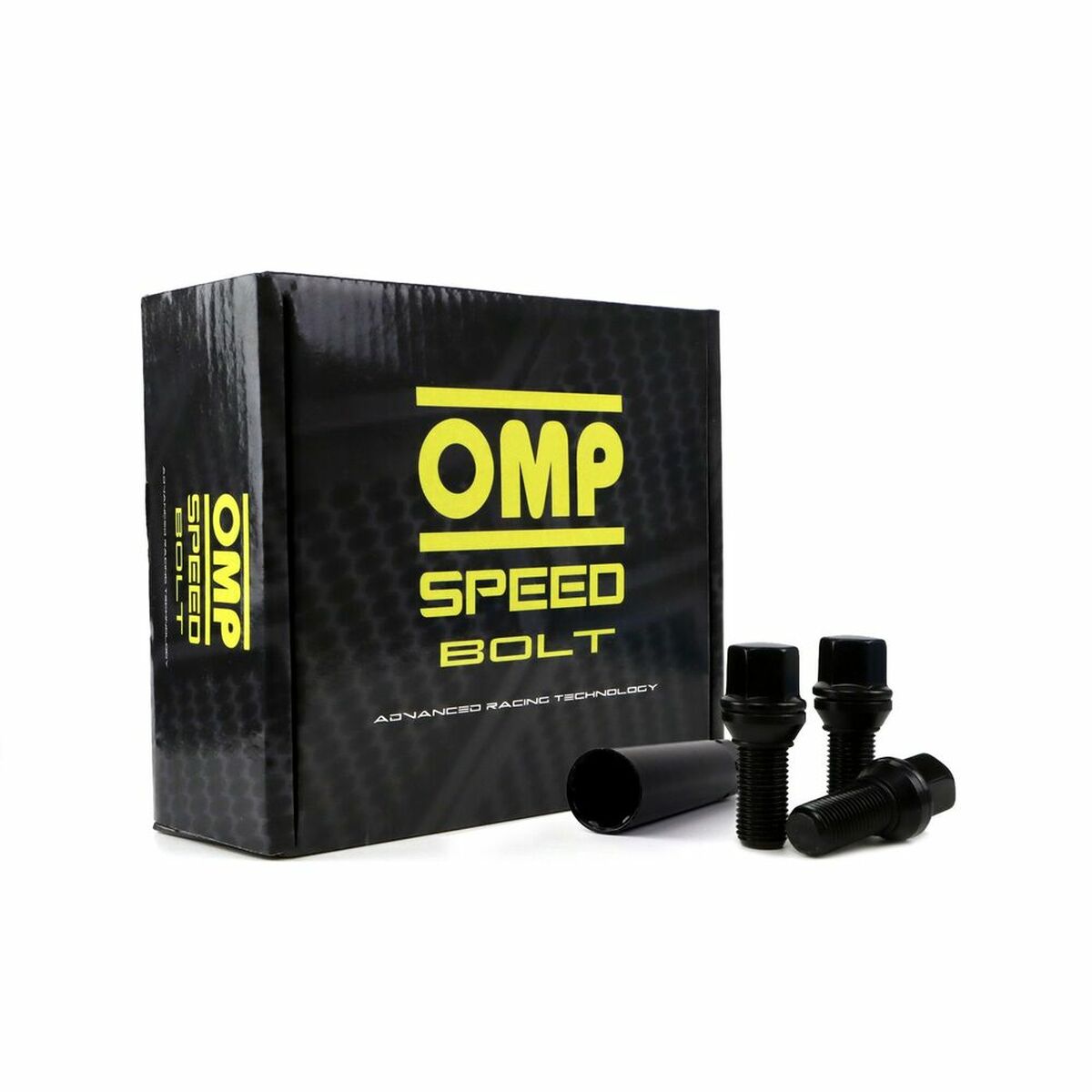 Set Nuts OMP 33 mm Black M12 x 1,50 Set Nuts OMP 33 mm Black M12 x 1,50