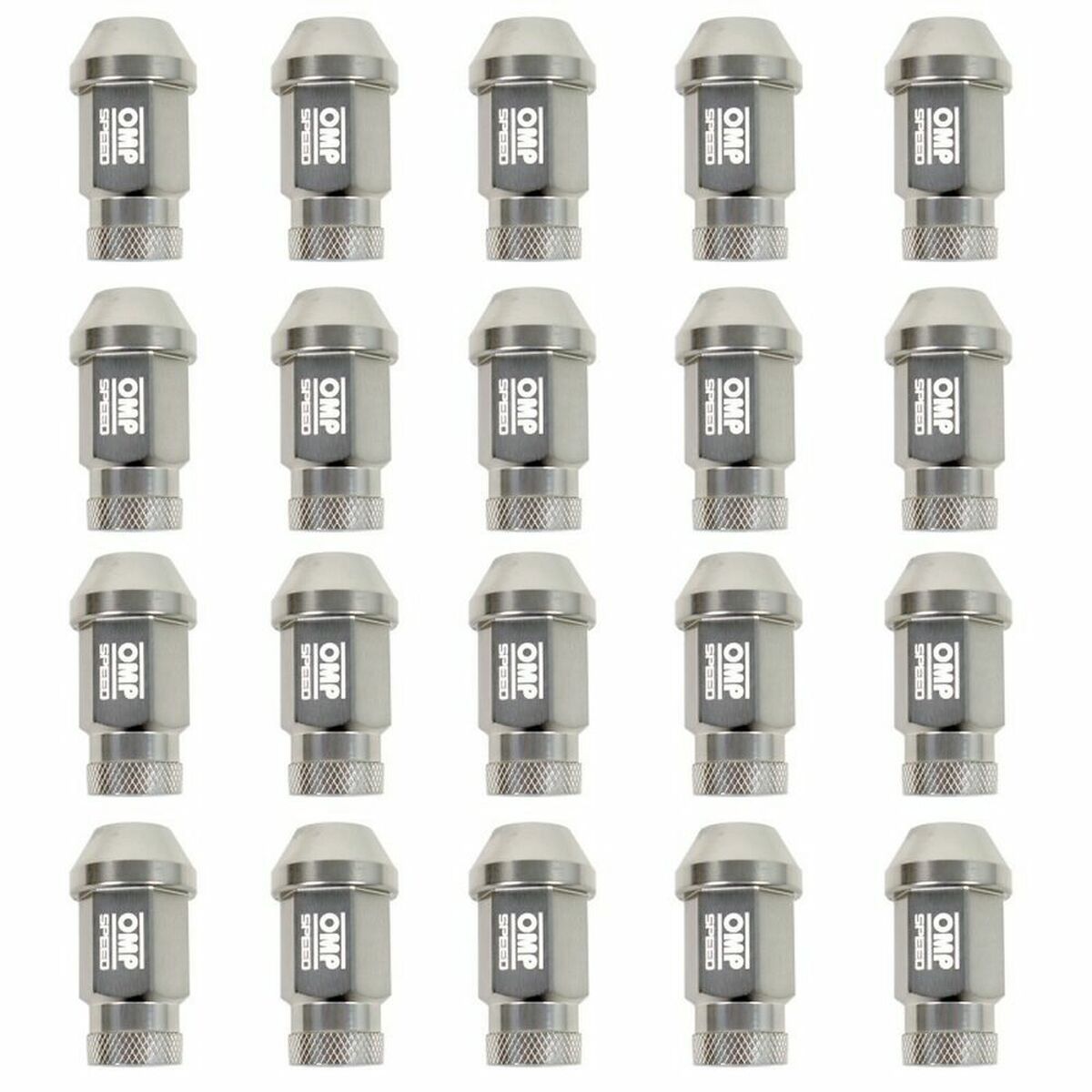 Set Nuts OMP 7075 Anthracite 20 uds M14 x 1,25