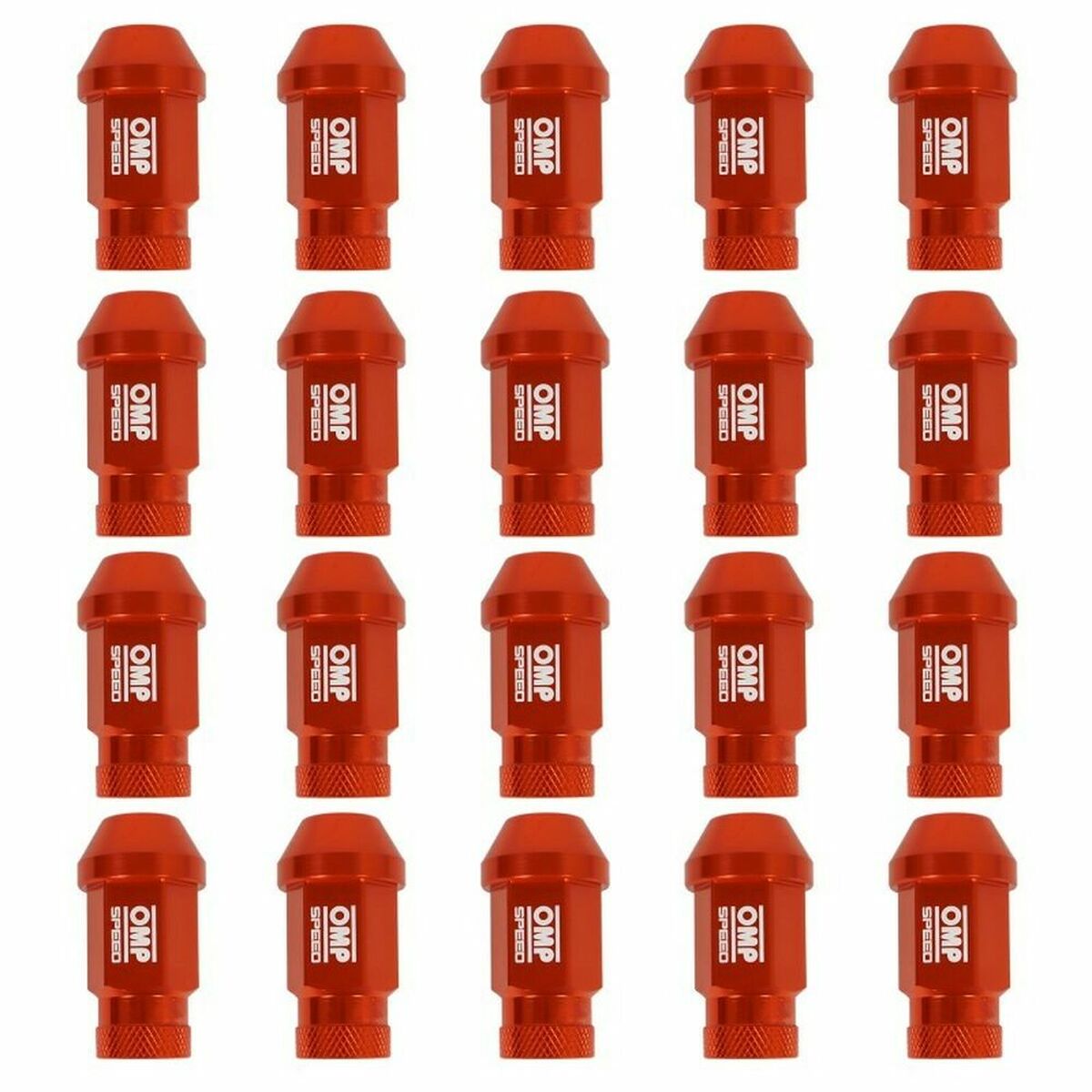 Set Nuts OMP 7075 Orange 20 uds M14 x 1,25