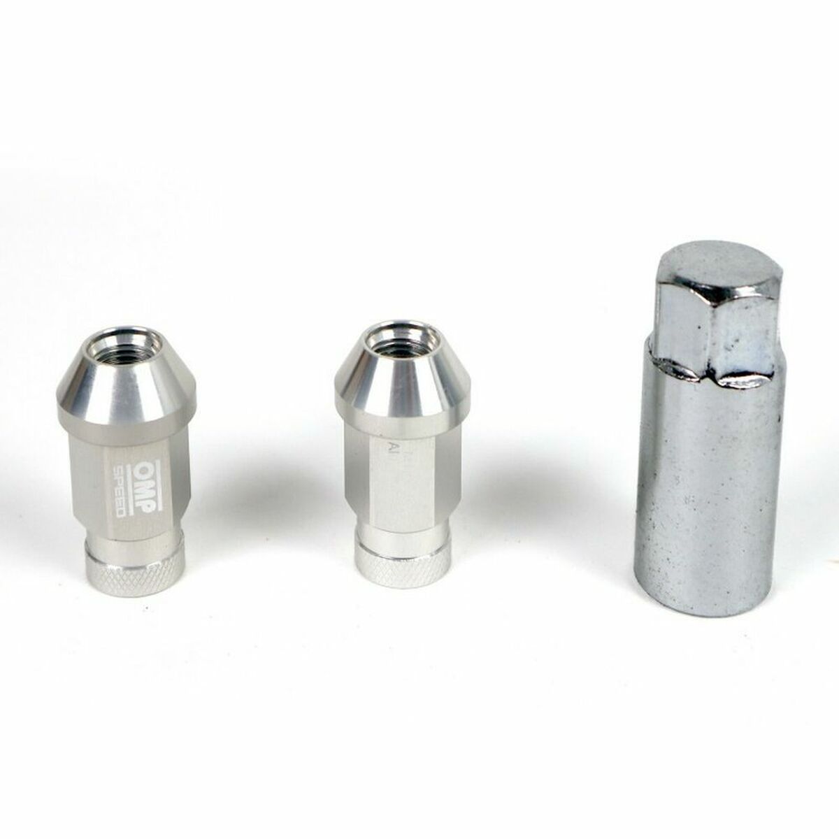 Set Nuts OMP 7075 Silver 20 uds M14 x 1,25 Set Nuts OMP 7075 Silver 20 uds M14 x 1,25