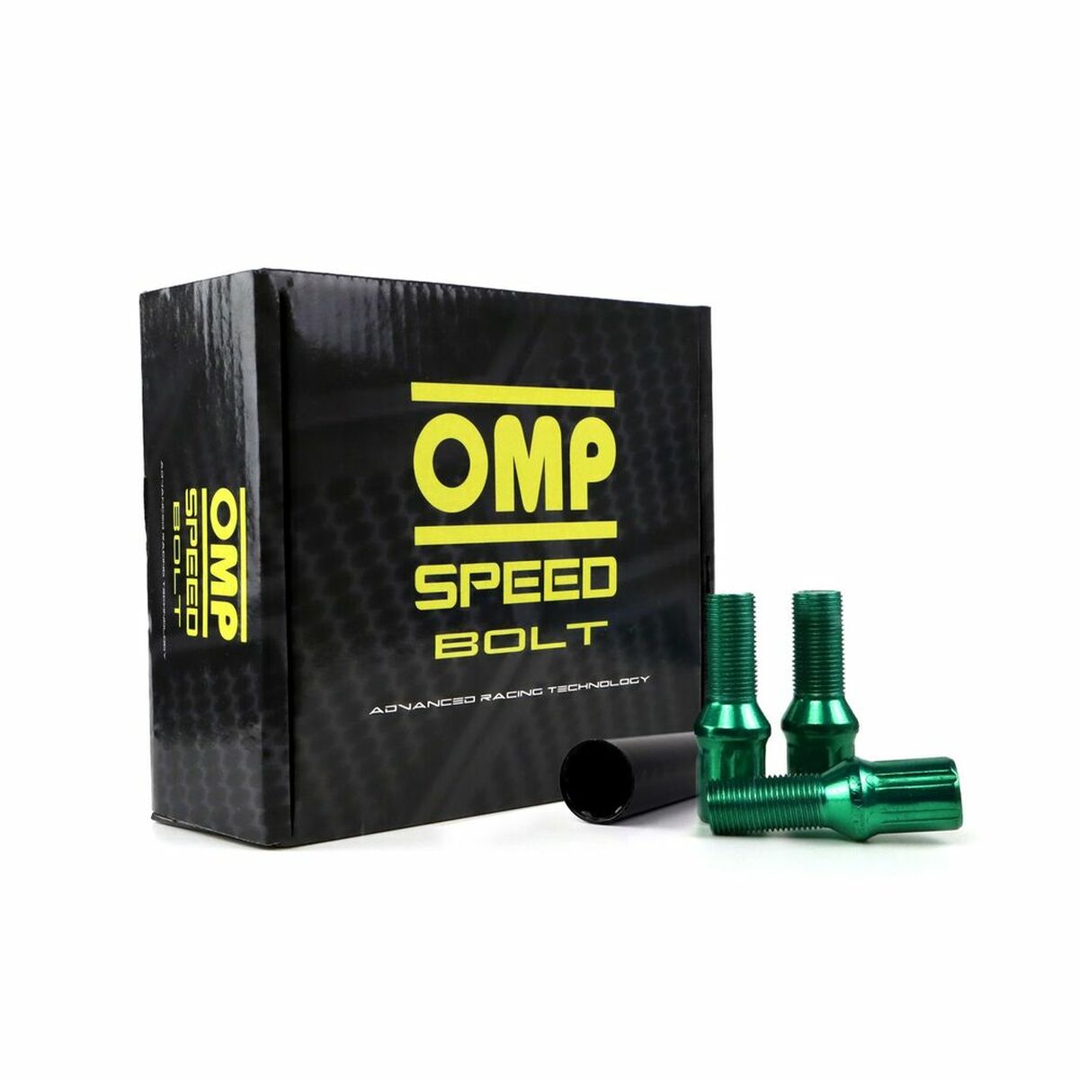 Set Nuts OMP 27 mm Green 20 uds M12 x 1,50 Set Nuts OMP 27 mm Green 20 uds M12 x 1,50