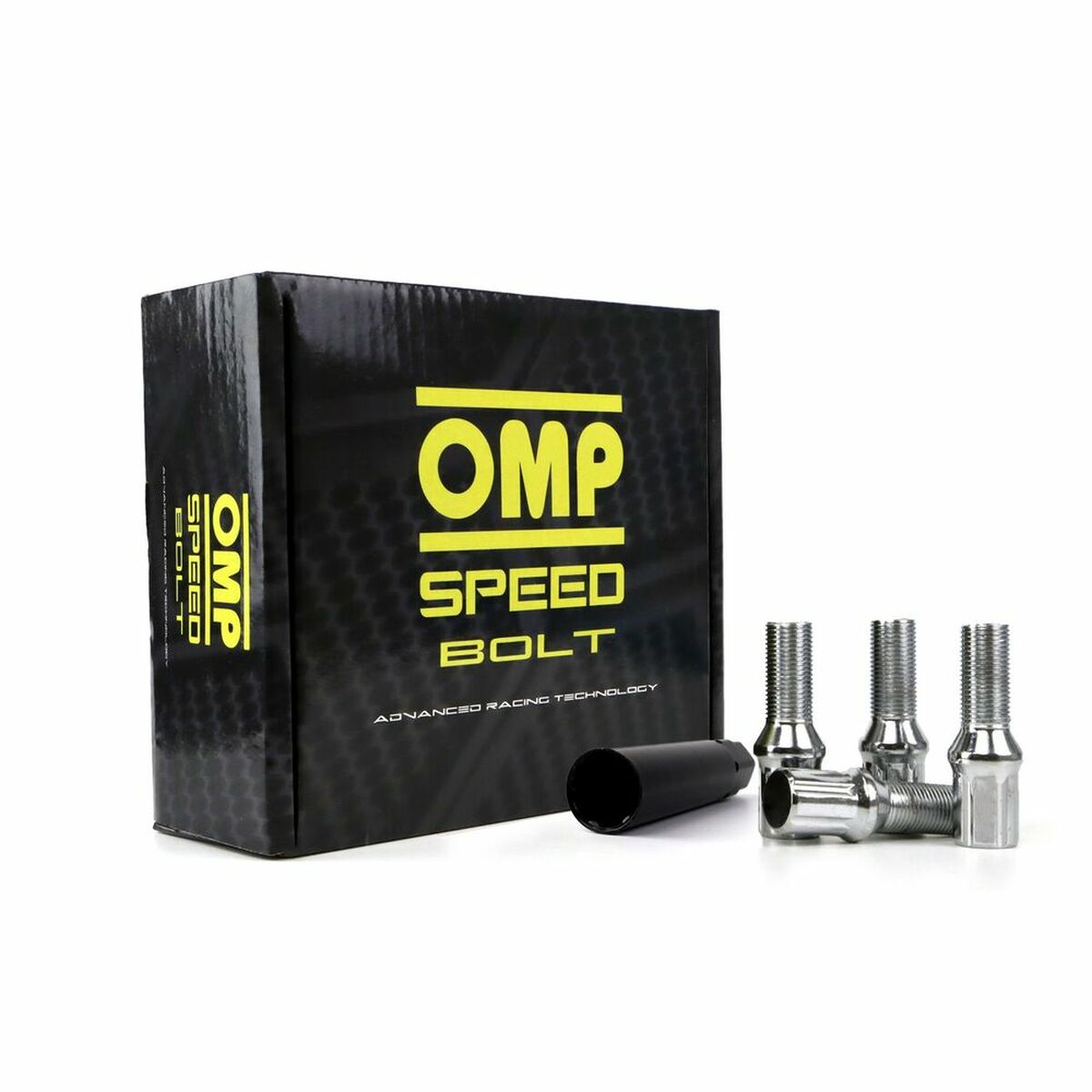 Set Nuts OMP 27 mm Silver 20 uds M14 x 1,25 Set Nuts OMP 27 mm Silver 20 uds M14 x 1,25