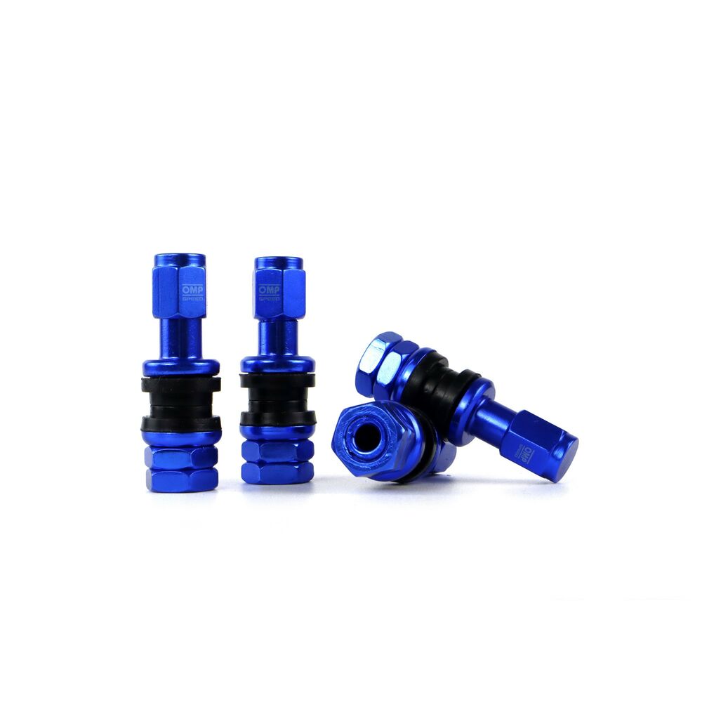 Valve OMP Blue Aluminium 4 uds Valve OMP Blue Aluminium 4 uds