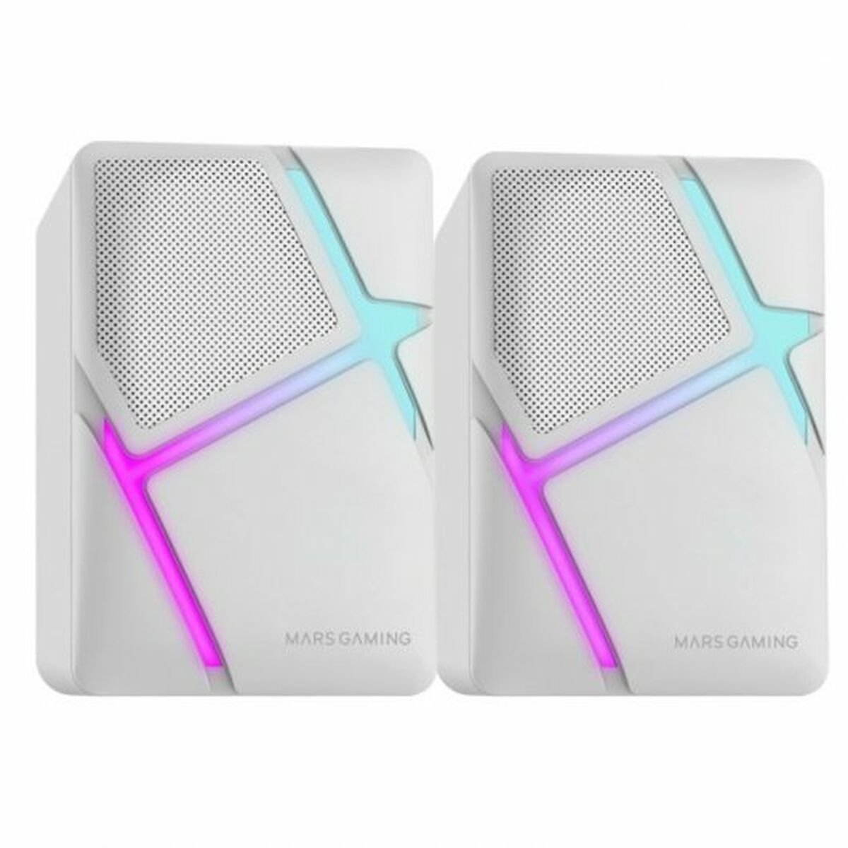 PC Speakers Mars Gaming MSHW White PC Speakers Mars Gaming MSHW White