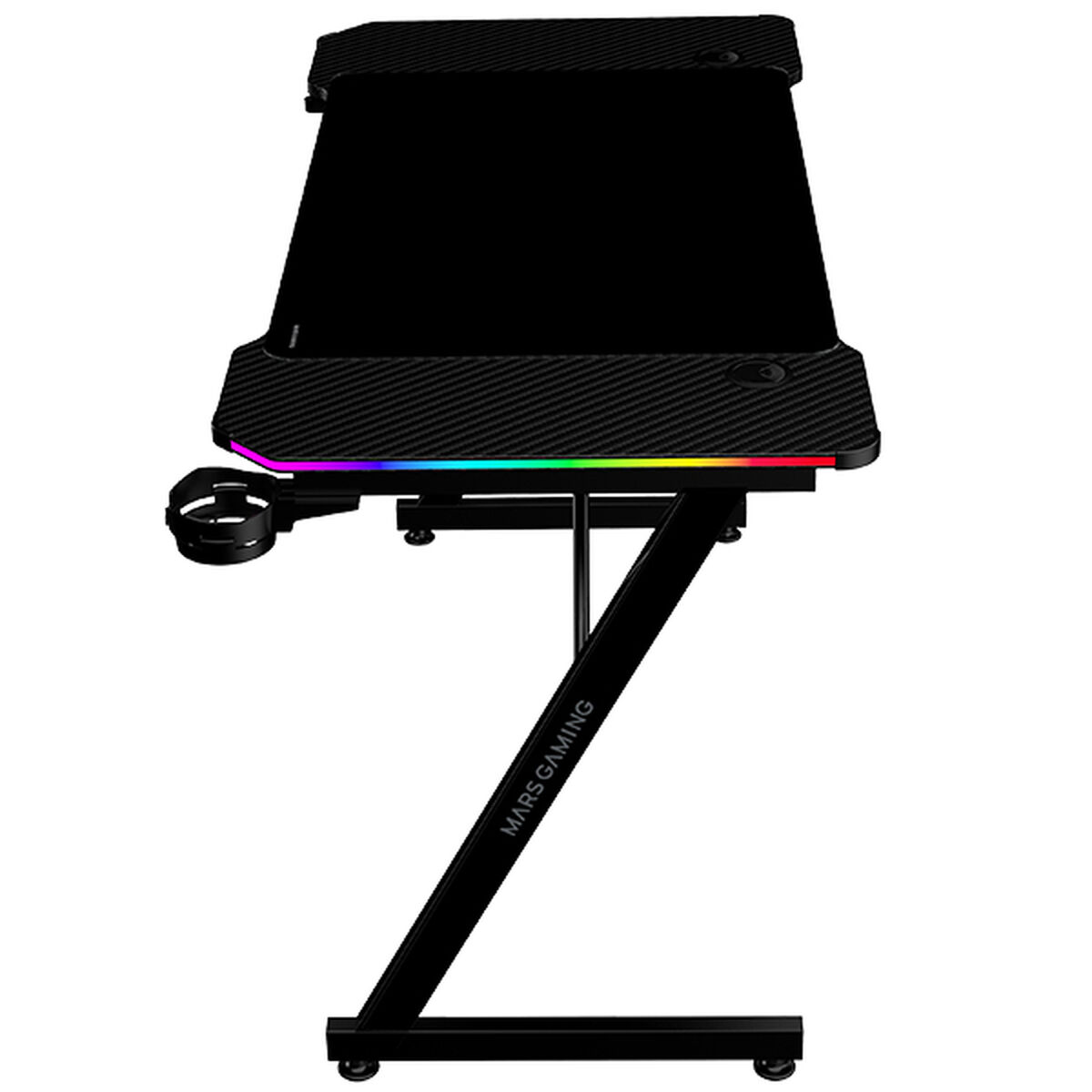 Desk Gaming Mars Gaming ESCRITORIO ERGO RGB Black 120 x 60 cm