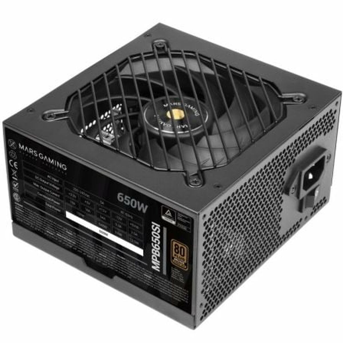 Power supply Mars Gaming MPB650SI ATX 650 W 80 Plus Bronze Power supply Mars Gaming MPB650SI ATX 650 W 80 Plus Bronze