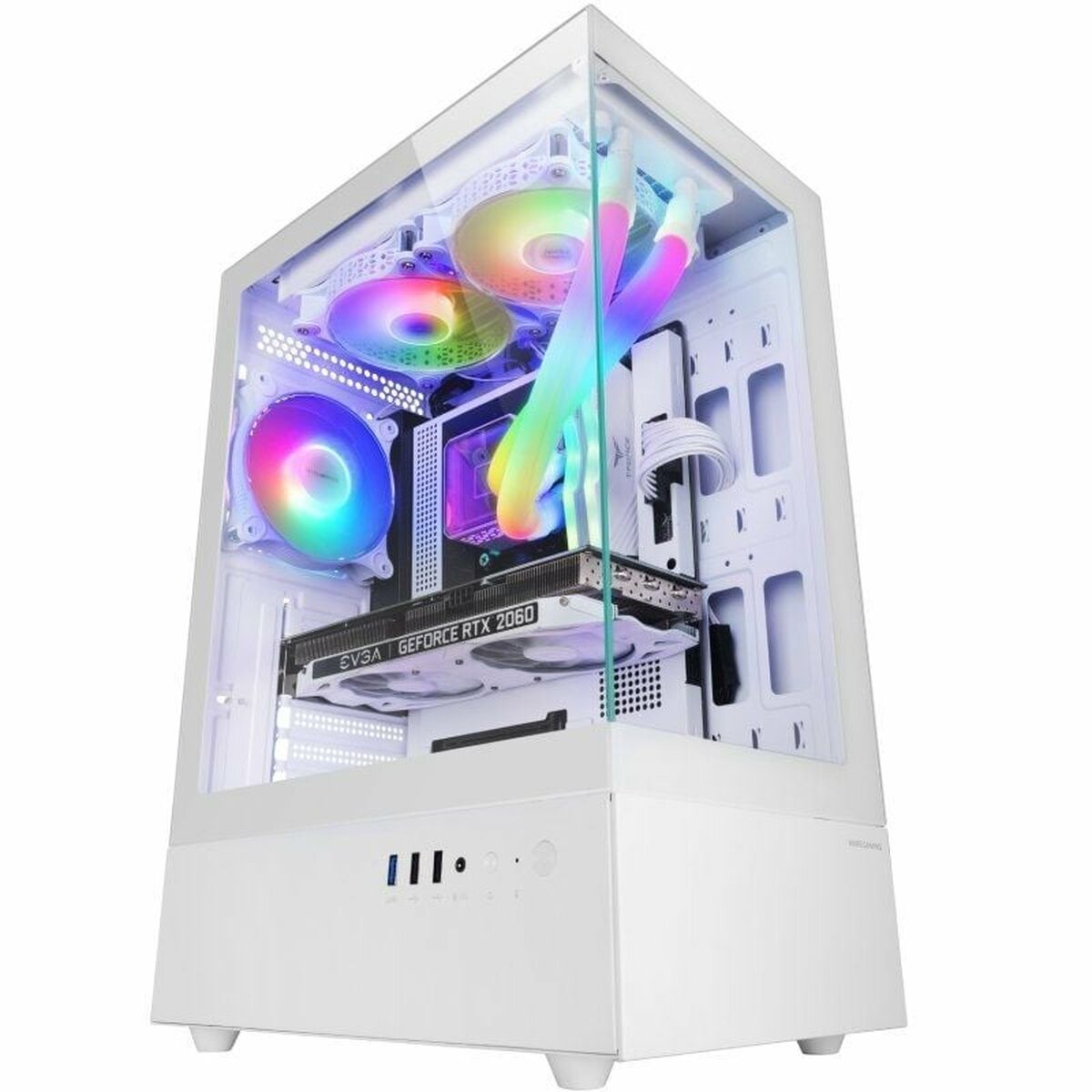 ATX Semi-tower Box Mars Gaming MCXOW White ATX Semi-tower Box Mars Gaming MCXOW White