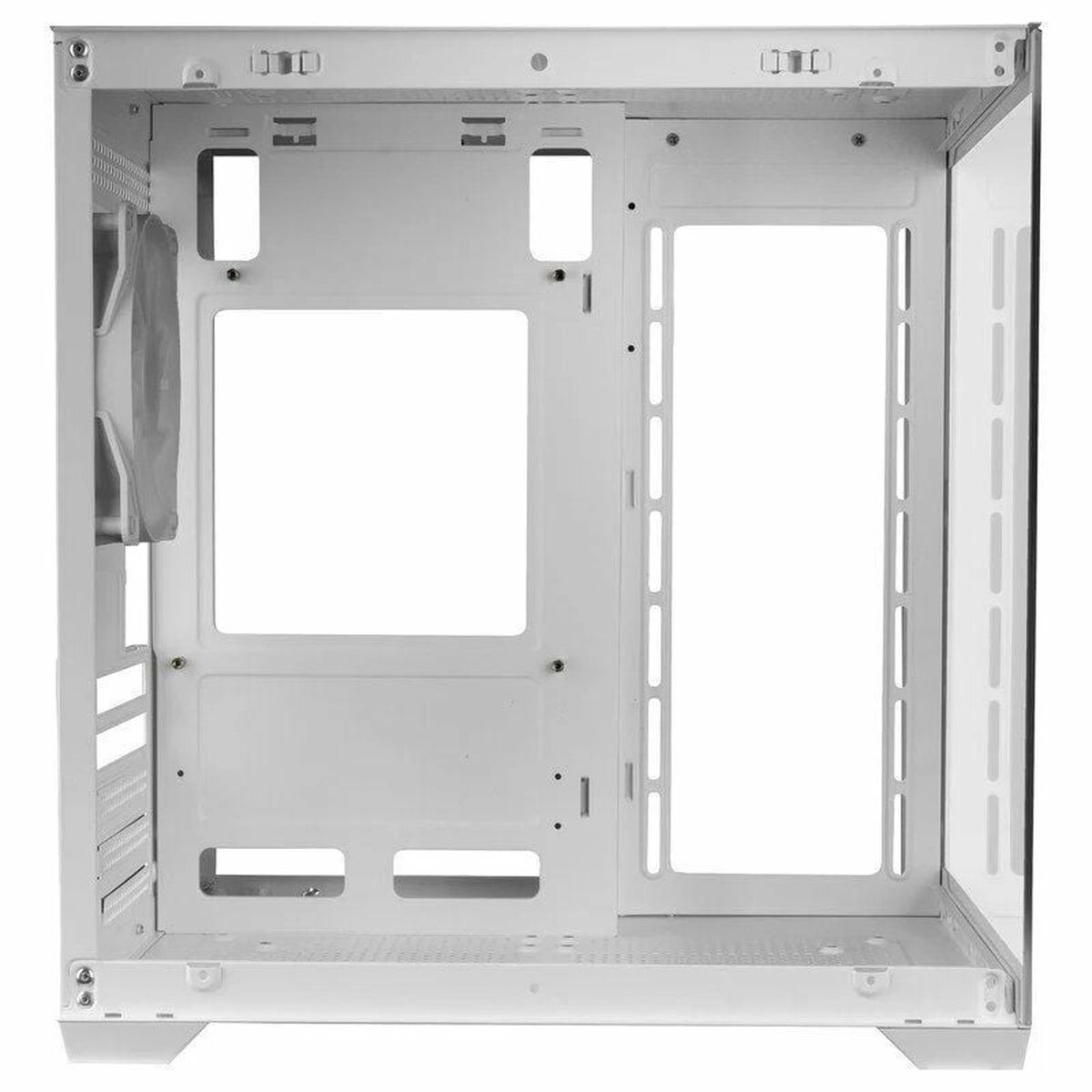 ATX Mini-tower Box Case Mars Gaming MCVIEW2W White