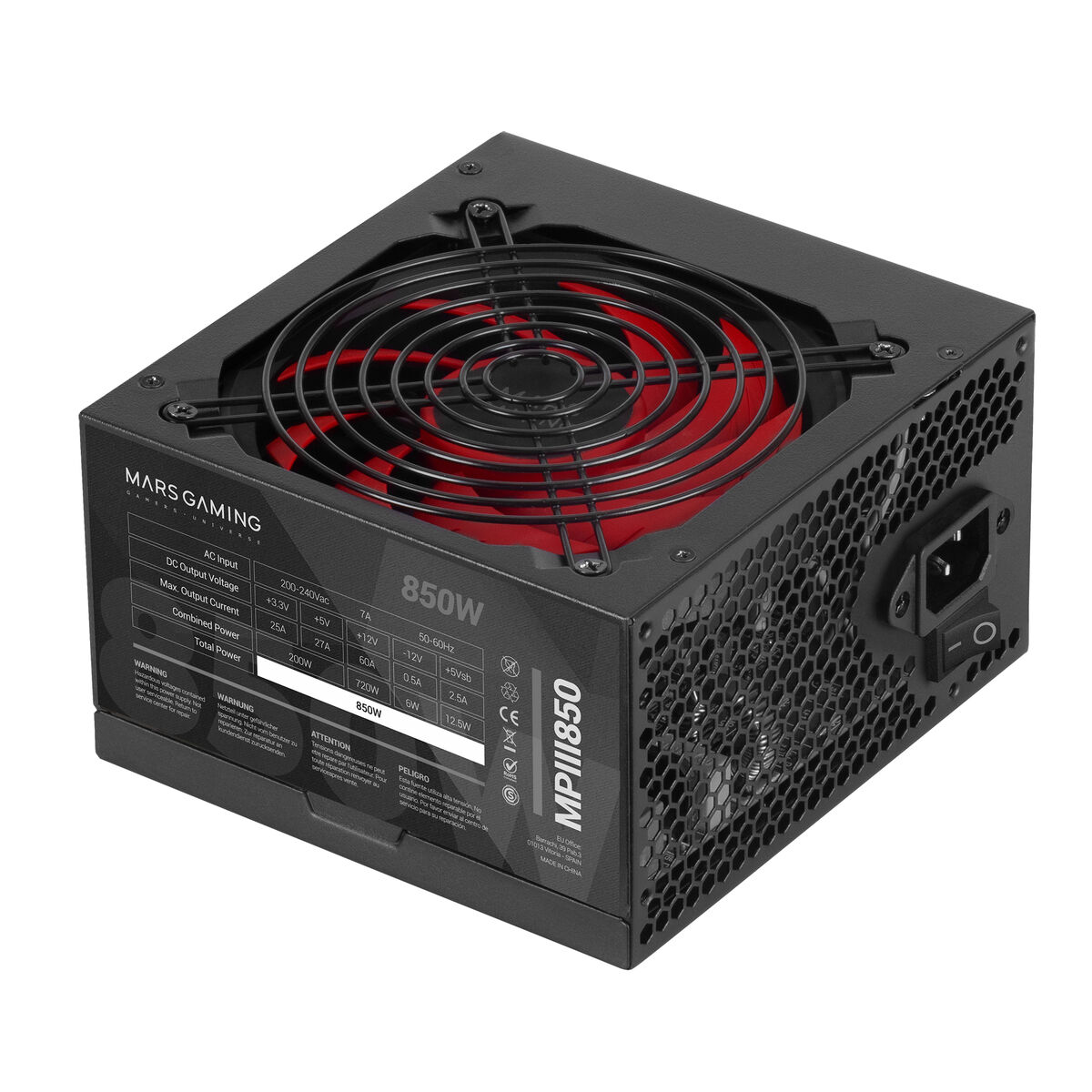 Power supply Mars Gaming MPIII850 ATX 850 W Power supply Mars Gaming MPIII850 ATX 850 W