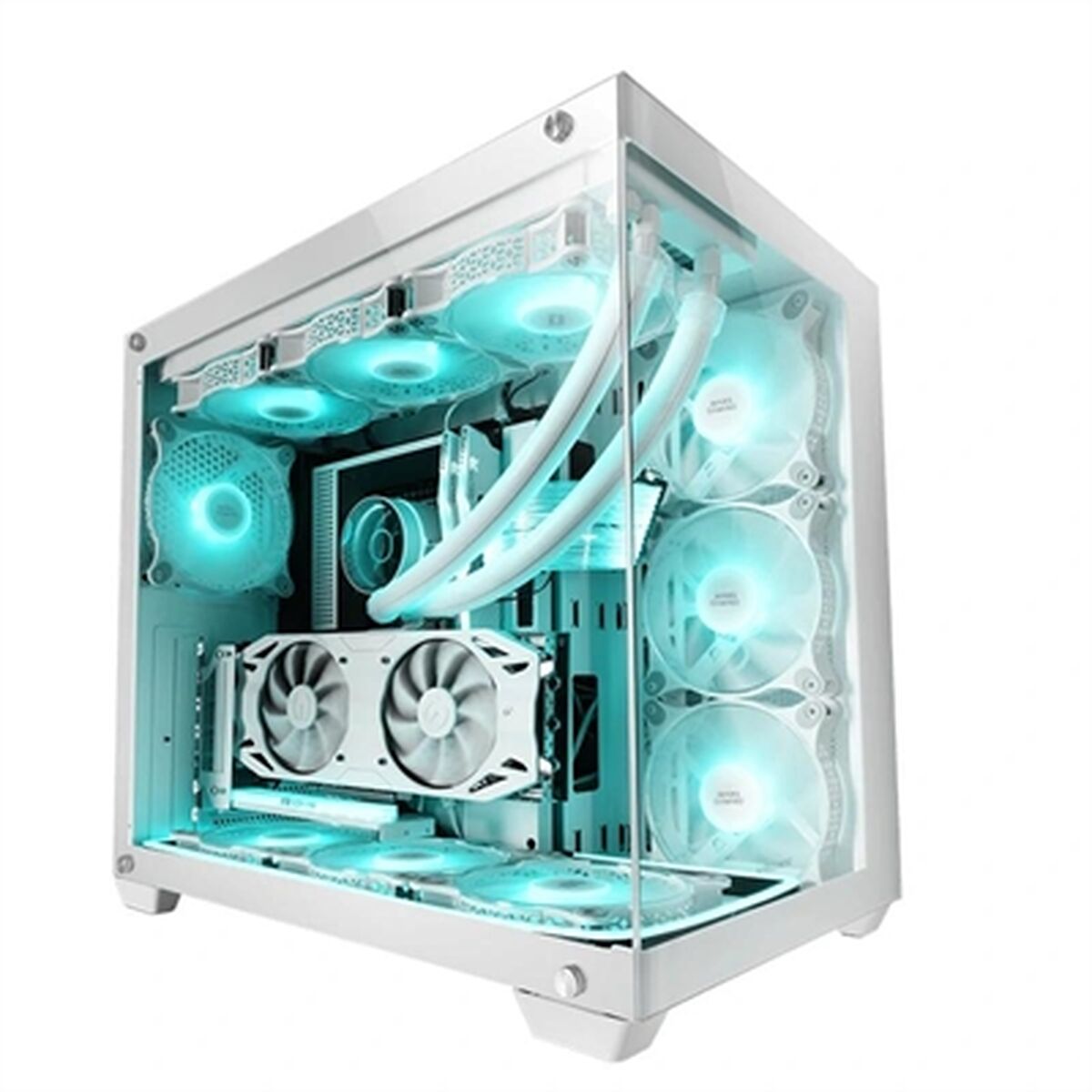ATX Semi-tower Box Mars Gaming MCV4 White ATX Semi-tower Box Mars Gaming MCV4 White