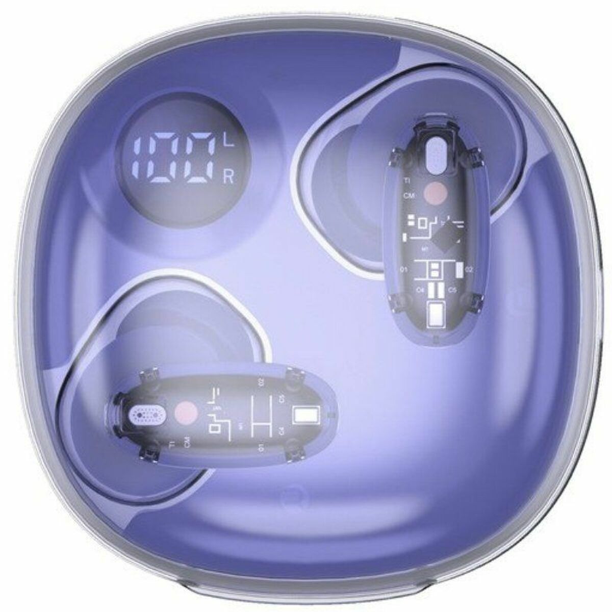 Wireless Earphones with Charging Case Mars Gaming Purple