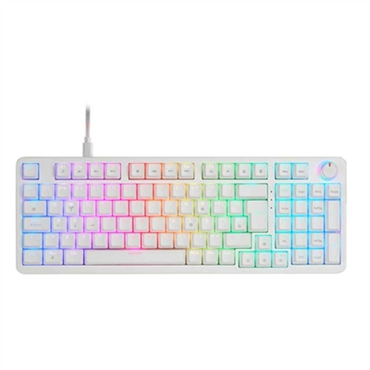 Gaming Keyboard Mars Gaming MKPROWBES White Spanish Qwerty Gaming Keyboard Mars Gaming MKPROWBES White Spanish Qwerty