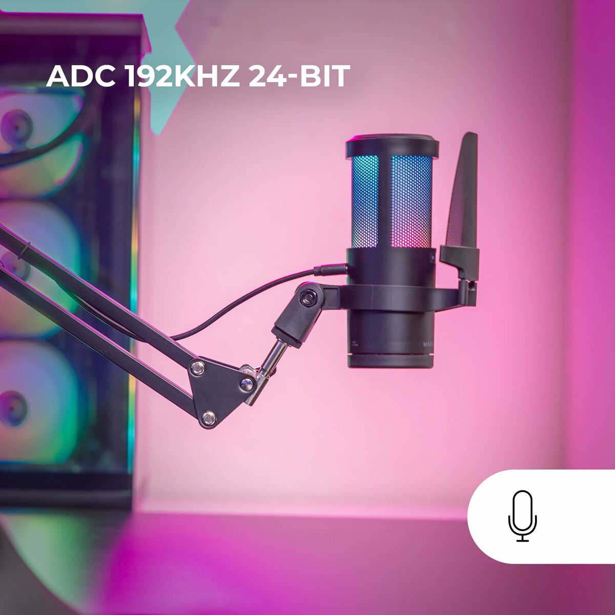 Microphone Mars Gaming MMICSC Black