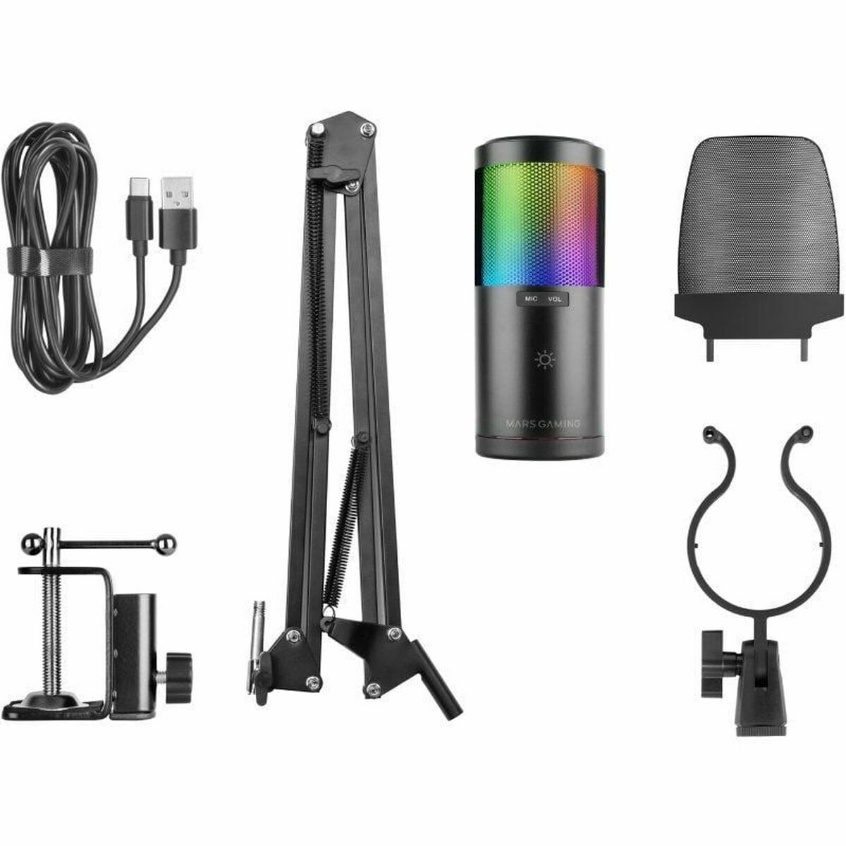 Microphone Mars Gaming MMICSC Black