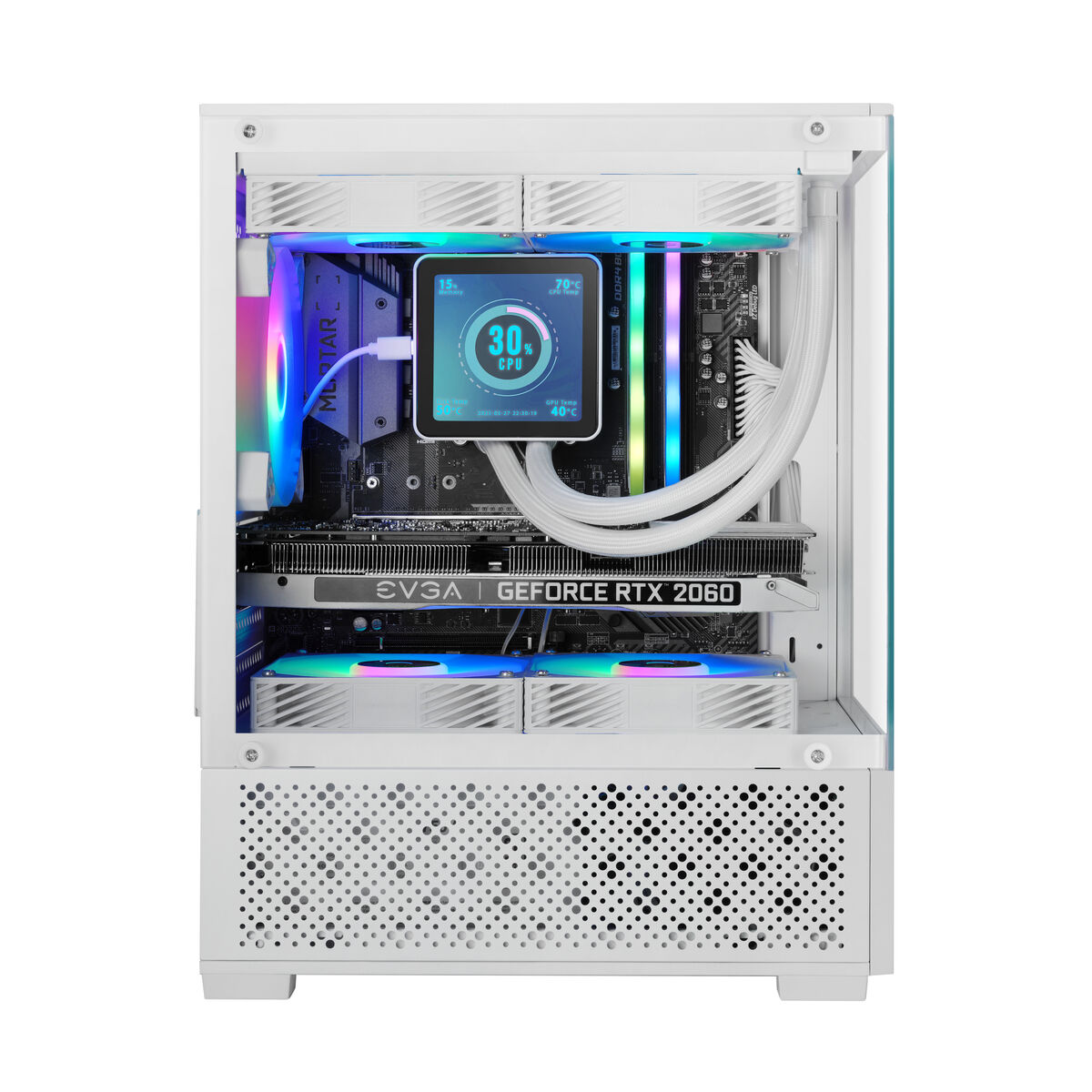 ATX Semi-tower Box Mars Gaming MC-SE2 White
