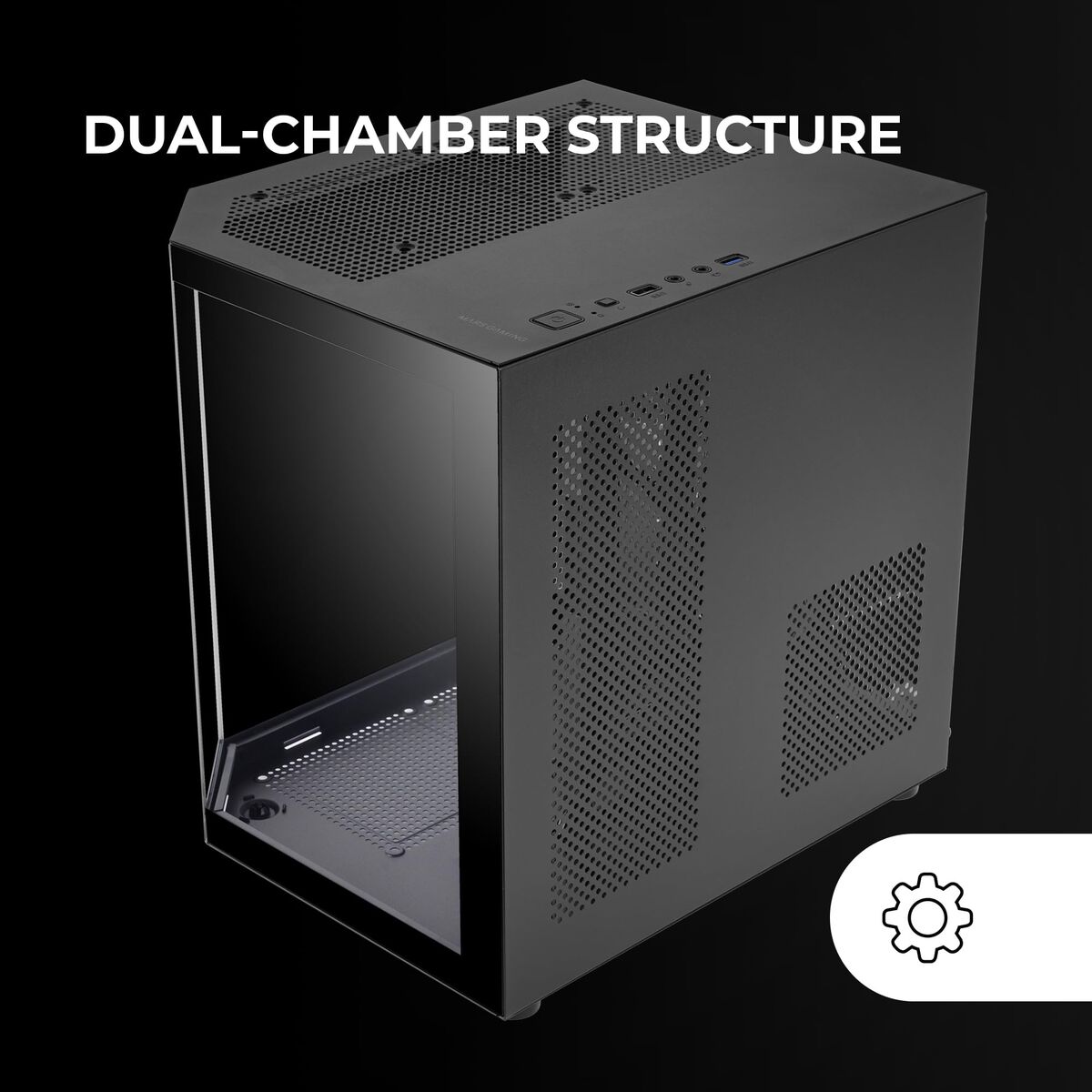 ATX Semi-tower Box Mars Gaming MC3TLITE Black