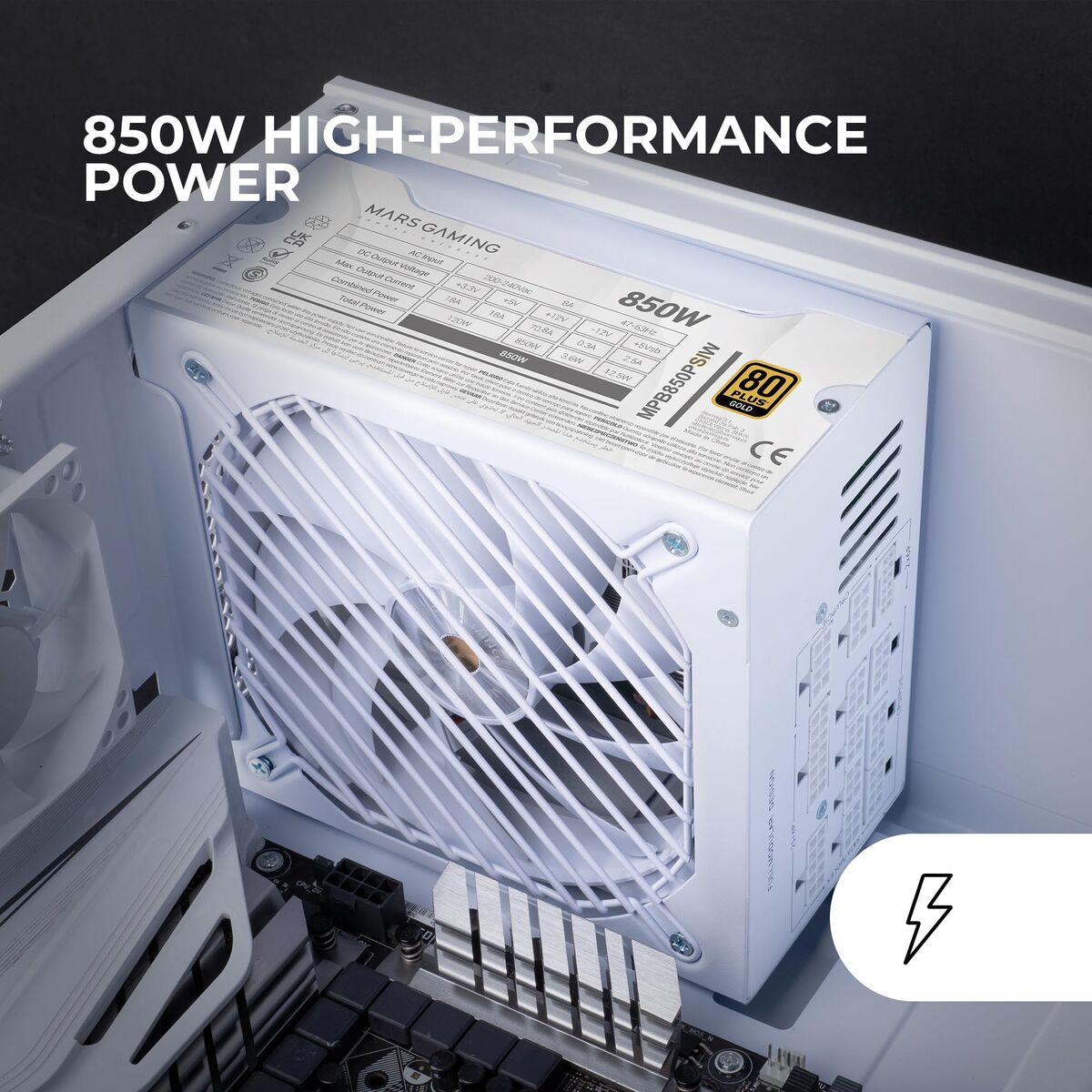 Power supply Mars Gaming MPB850PSIW ATX 850 W 80 Plus Gold