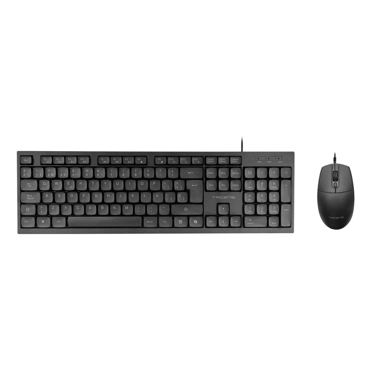 Numeric keyboard Tacens ACP02ES Black Spanish Qwerty
