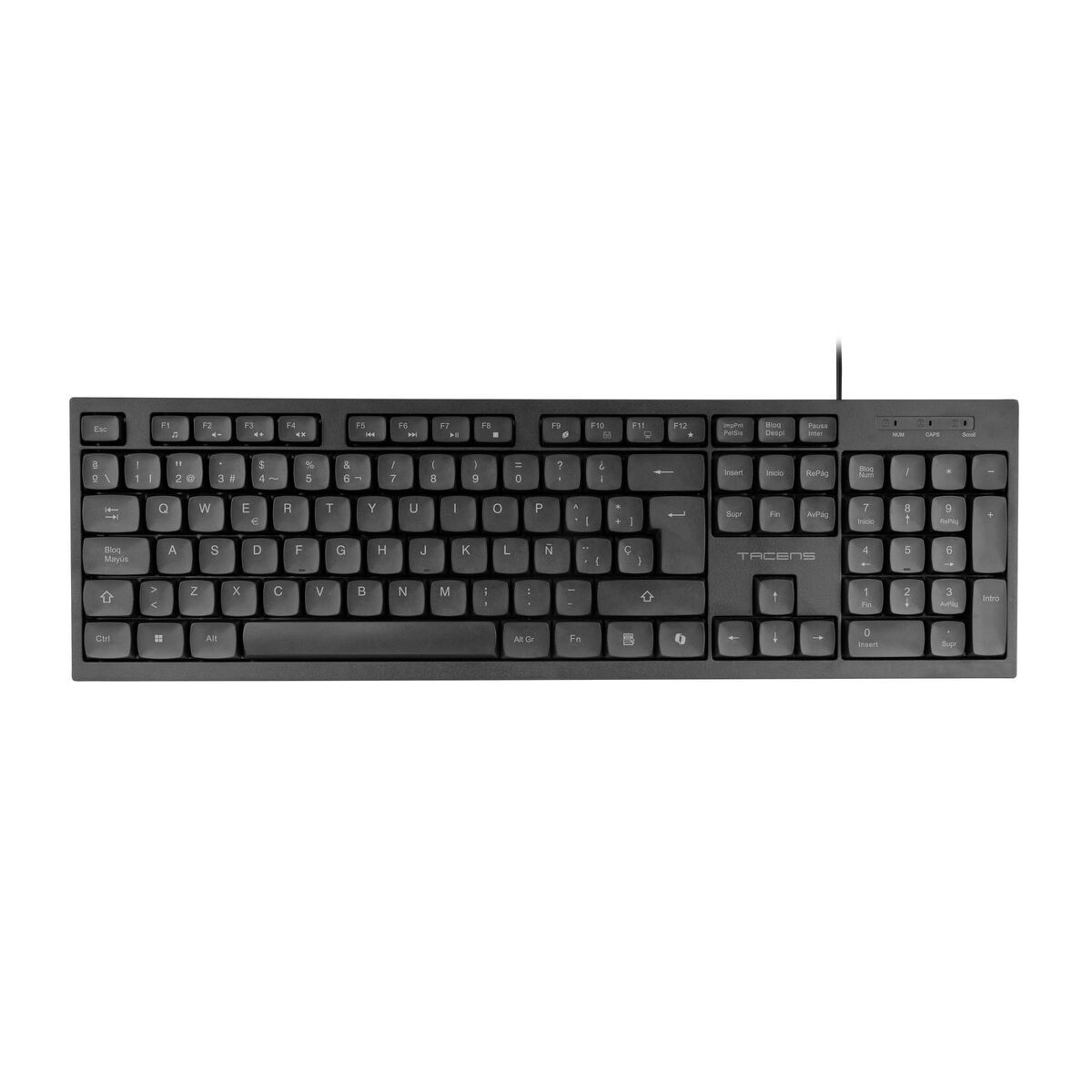 Numeric keyboard Tacens ACP02ES Black Spanish Qwerty