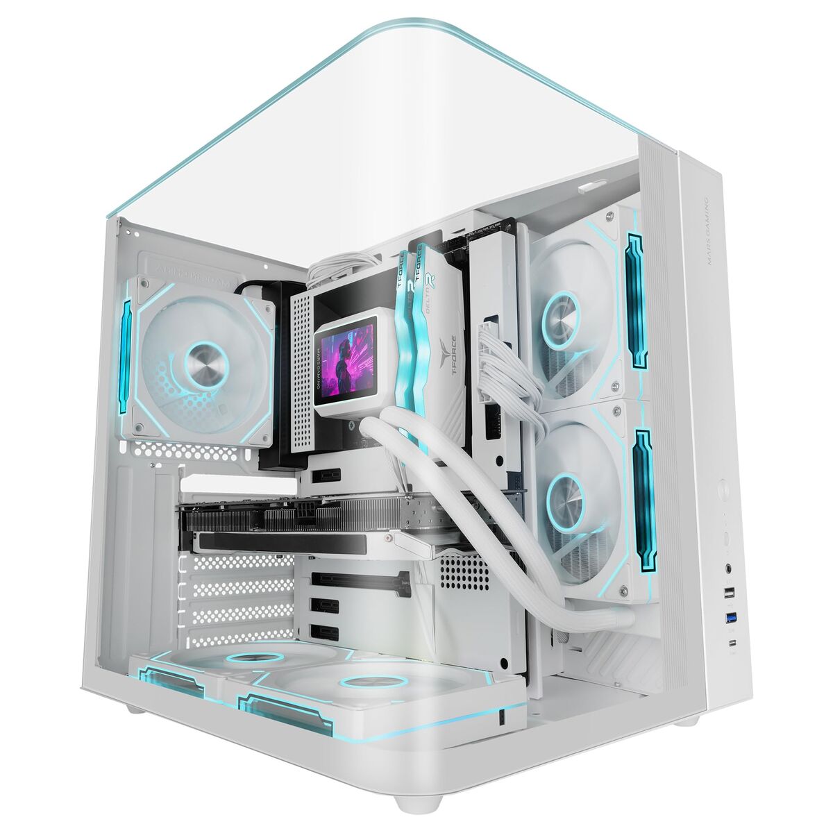 ATX Semi-tower Box Mars Gaming MCINFINIOLITEW White