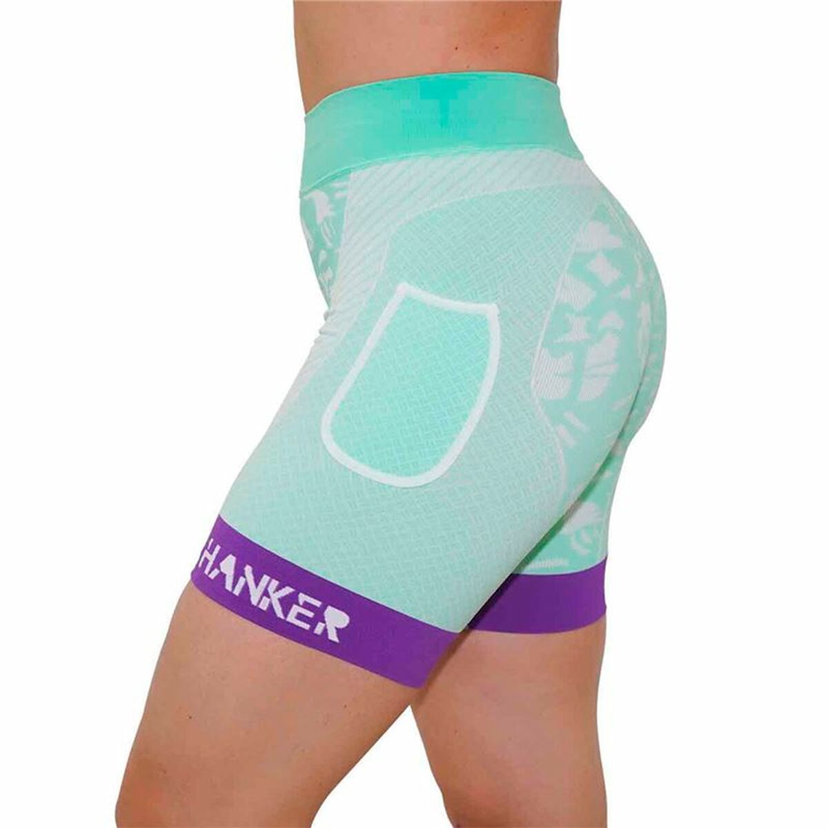 Short Sports Leggings Hanker Shiwa Aquamarine