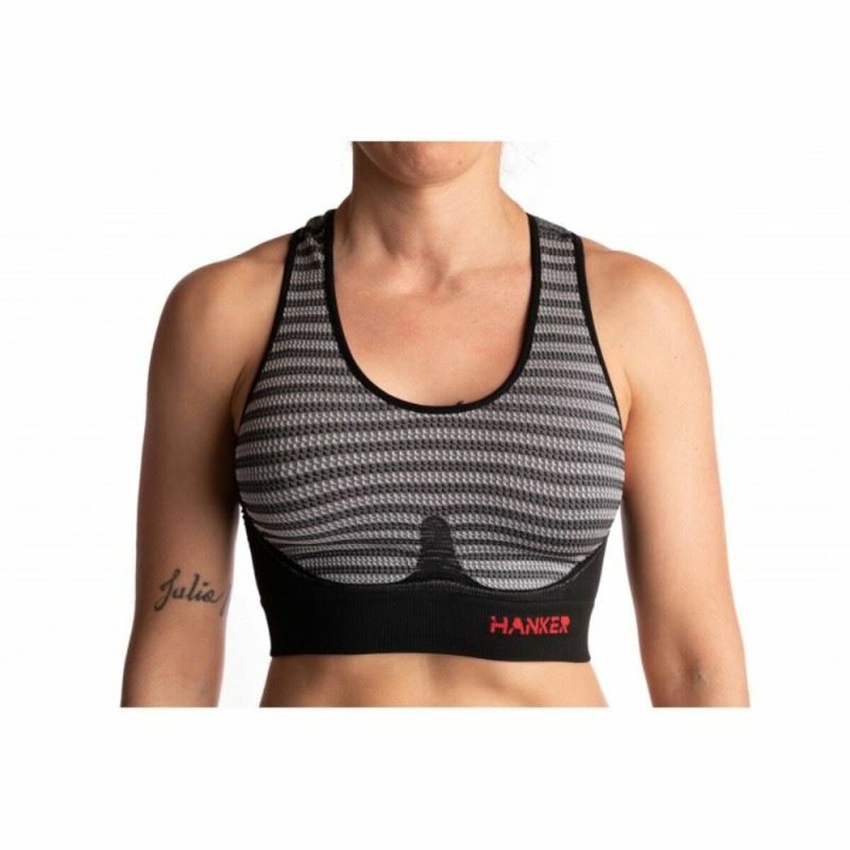 Women’s Sports Top Hanker Cane  Grey Running Women’s Sports Top Hanker Cane  Grey Running