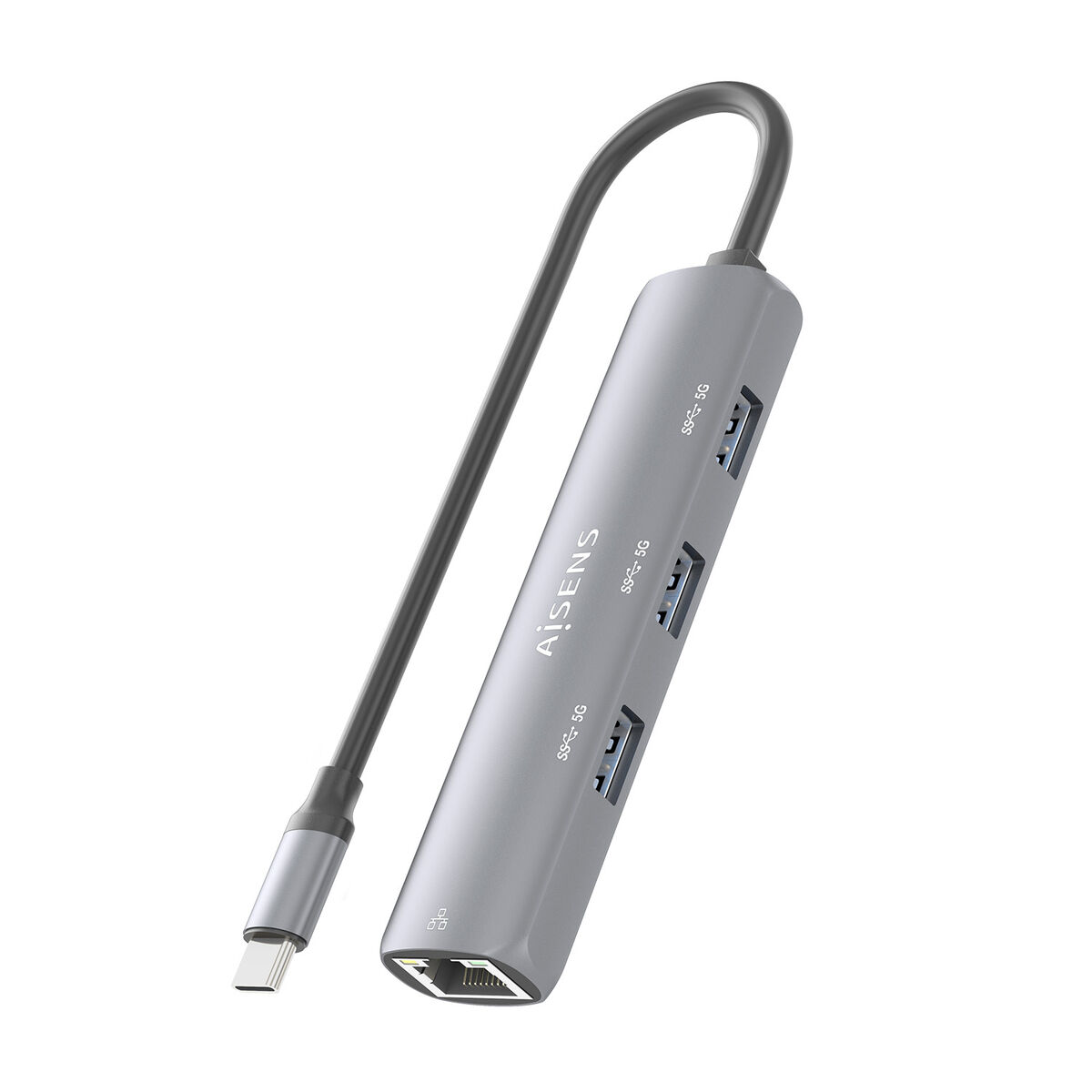 USB Hub Aisens ASUC-4P038-GR Grey