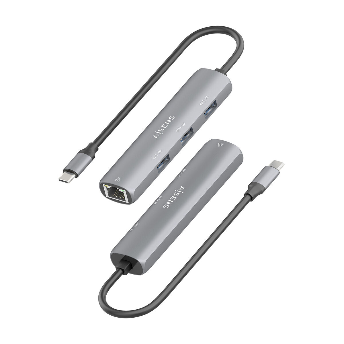 USB Hub Aisens ASUC-4P038-GR Grey