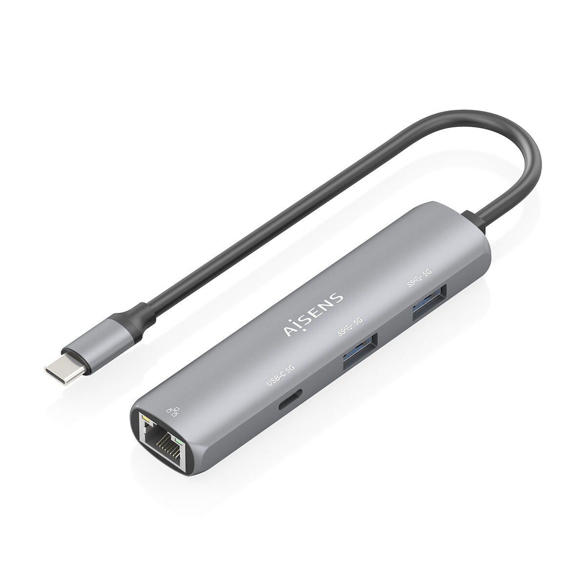 USB Hub Aisens ASUC-4P039-GR Grey