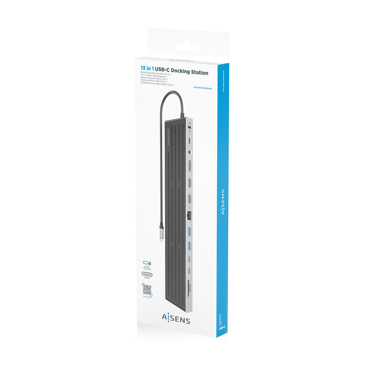 USB Hub Aisens ASUC-13P042-GR Grey