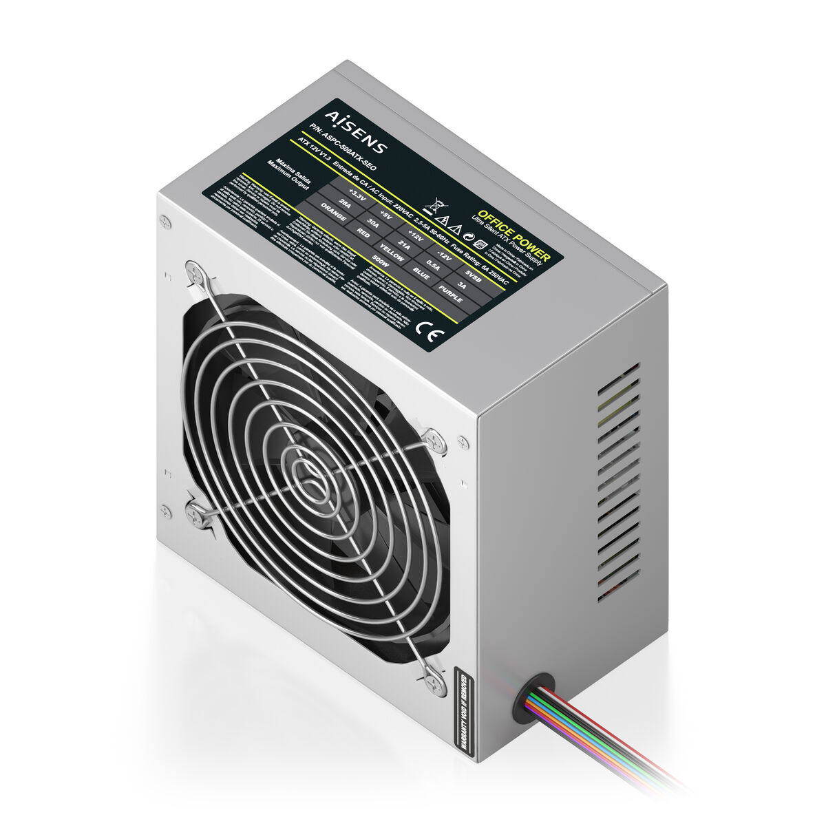 Power supply Aisens ASPC-500ATX-SEO ATX 500 W 50 W