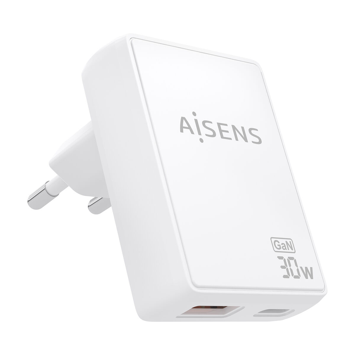 Wall Charger Aisens ASCH-30W2P074-W White 30 W