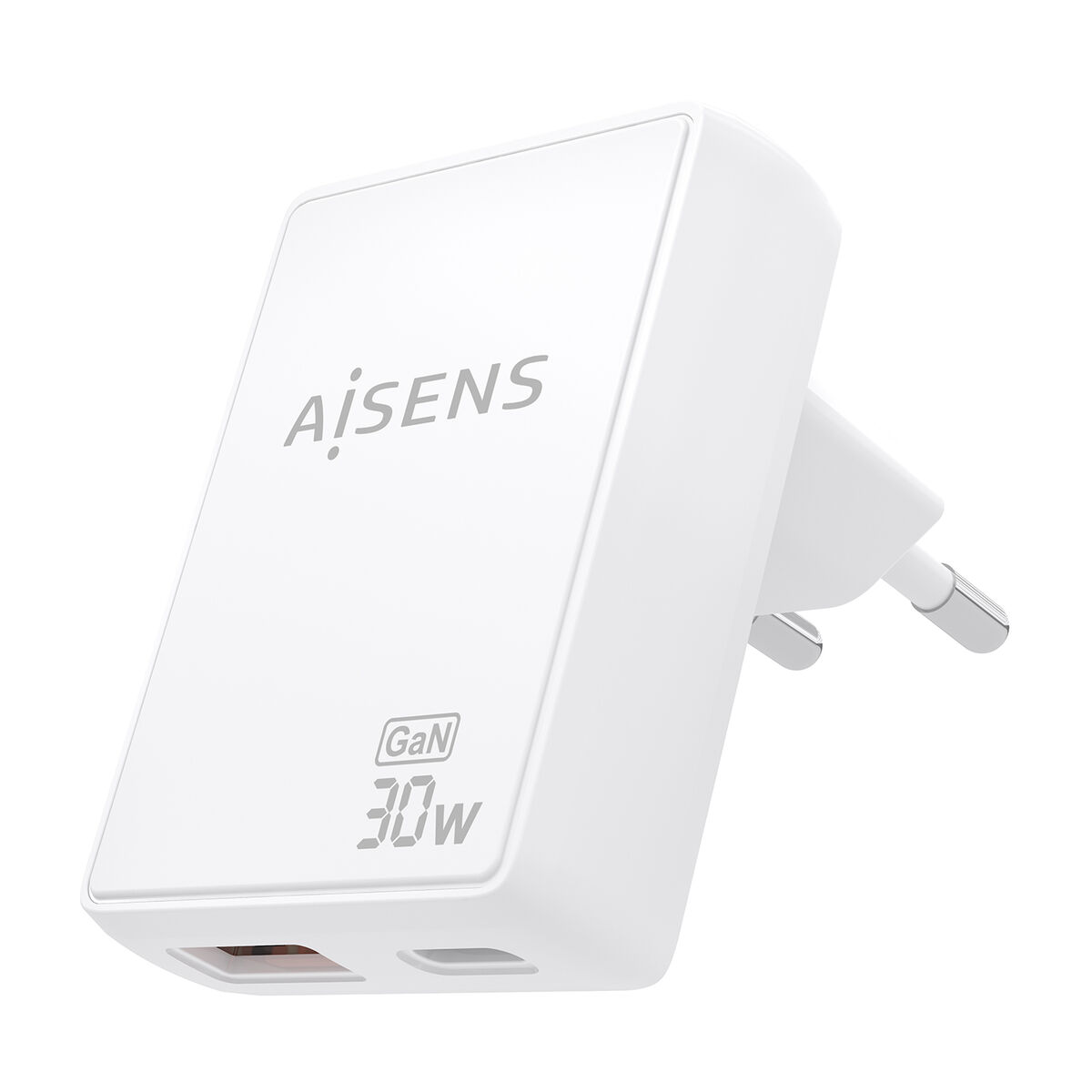 Wall Charger Aisens ASCH-30W2P074-W White 30 W