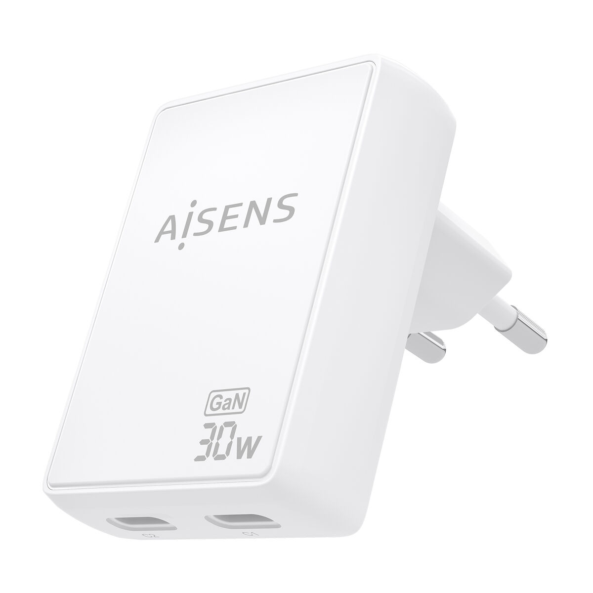 Wall Charger Aisens ASCH-30W2P075-W White 30 W