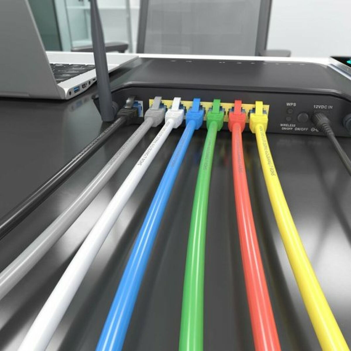 UTP Category 6 Rigid Network Cable Aisens A135-0783 Grey 15 m