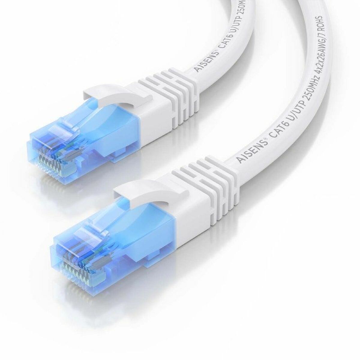 UTP Category 6 Rigid Network Cable Aisens AWG26 White 20 m UTP Category 6 Rigid Network Cable Aisens AWG26 White 20 m