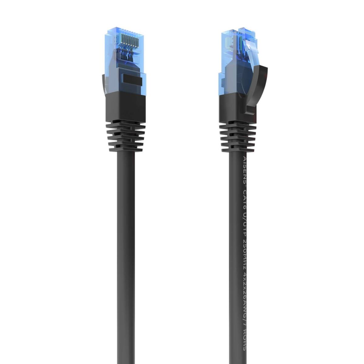 UTP Category 6 Rigid Network Cable Aisens Black Multicolour 15 m