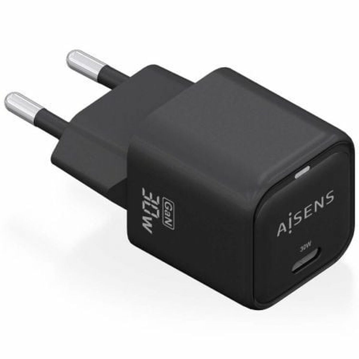 Wall Charger Aisens ASCH-30W1P019-BK Black 33 W Wall Charger Aisens ASCH-30W1P019-BK Black 33 W
