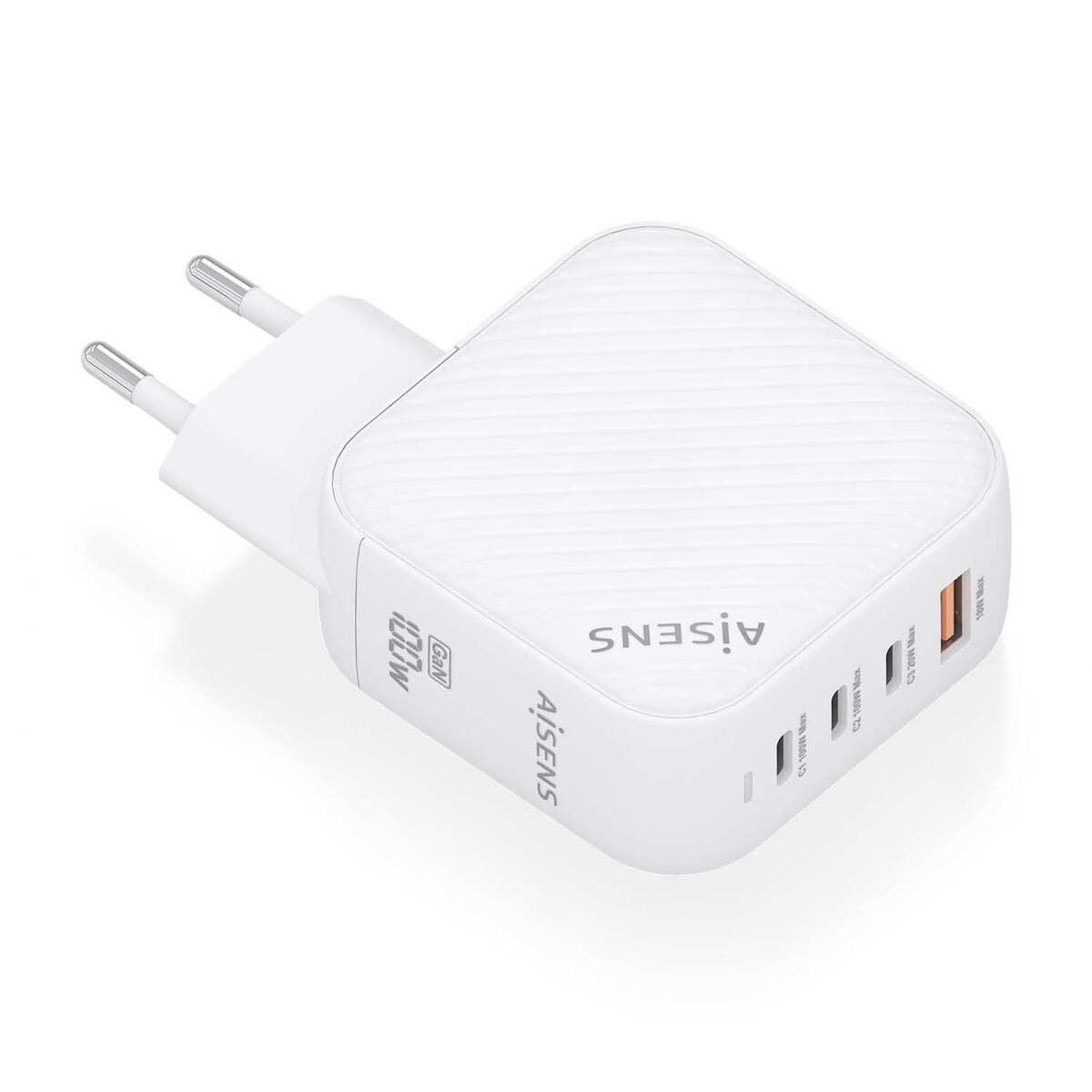 Wall Charger Aisens ASCH-100W4P028-W White 100 W (1 Unit) Wall Charger Aisens ASCH-100W4P028-W White 100 W (1 Unit)