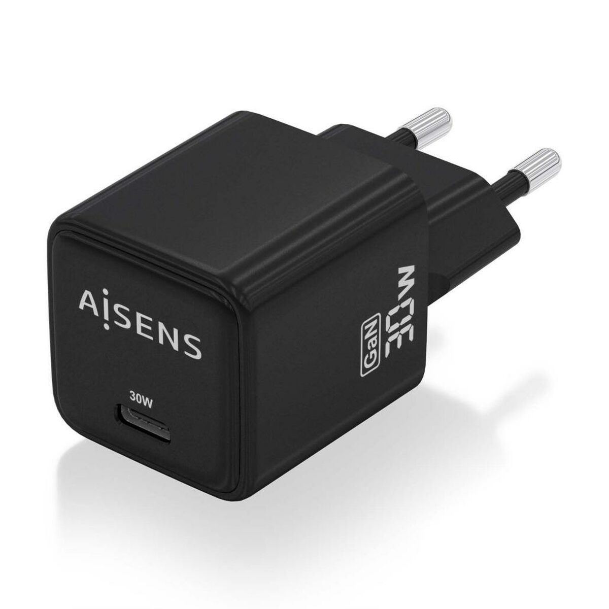 Wall Charger Aisens PD3.0 QD4.0 White Black 30 W Wall Charger Aisens PD3.0 QD4.0 White Black 30 W