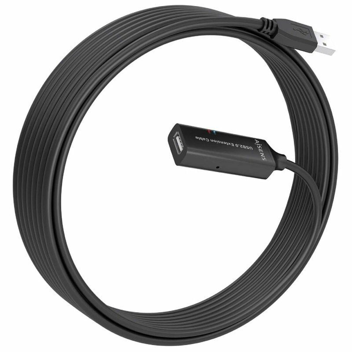 USB Cable Aisens A101-0915 Black 10 m